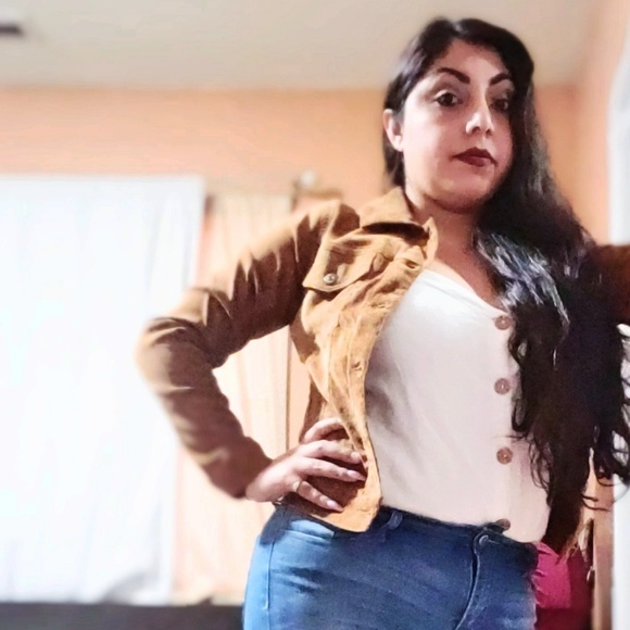 💥Size 2 LEFT💥Corduroy Jacket - Rust - Picture 2 of 3